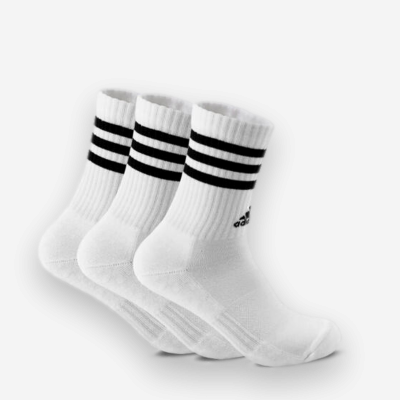 adidas 3-Stripes Cushioned Crew Socks 3 Pairs
