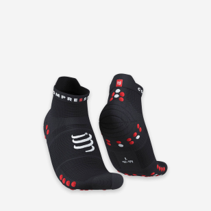 Compressport Pro Racing Socks V4.0 Run Low Black Red