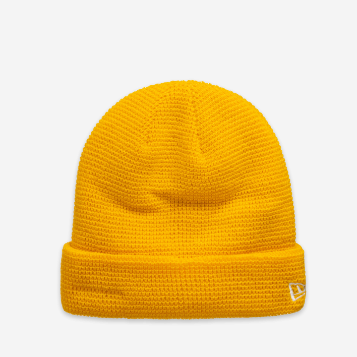 New Era Colour Pop Yellow Cuff Beanie Hat 1