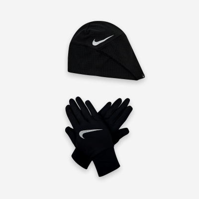Nike Ess Running Pack Hat and Gloves W