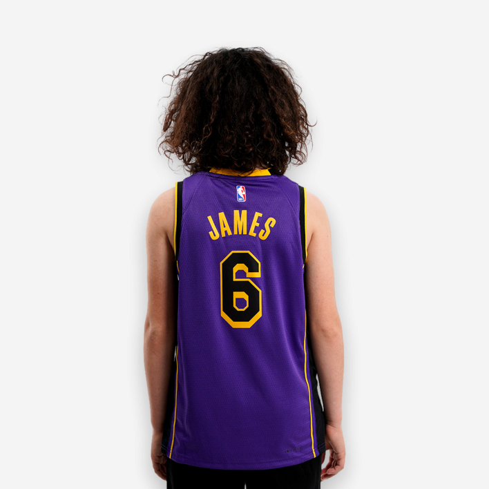 Nike NBA Los Angeles Lakers LeBron James Swingman Kids 4