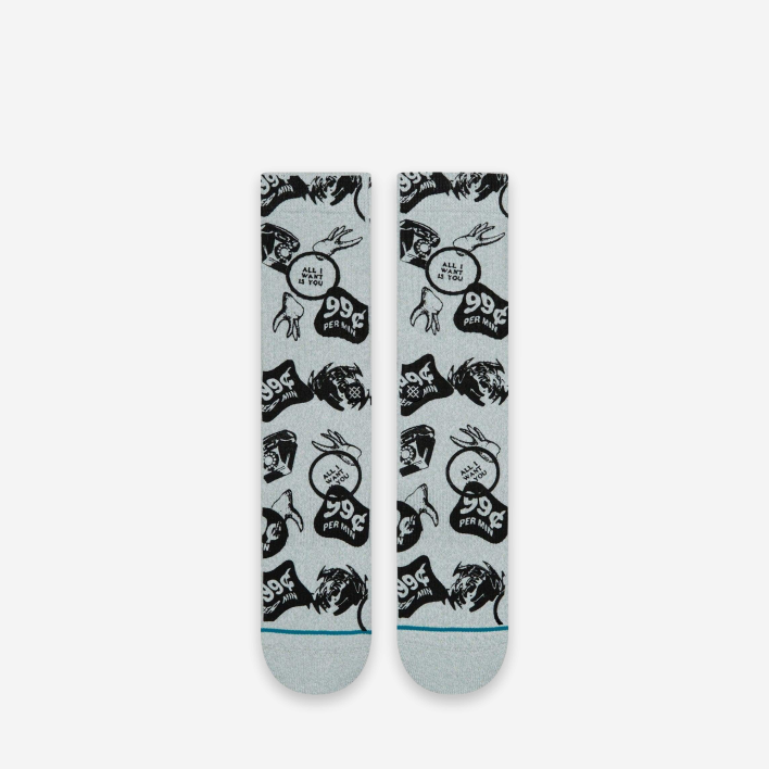 Stance socks All I Want Is You Grey 1