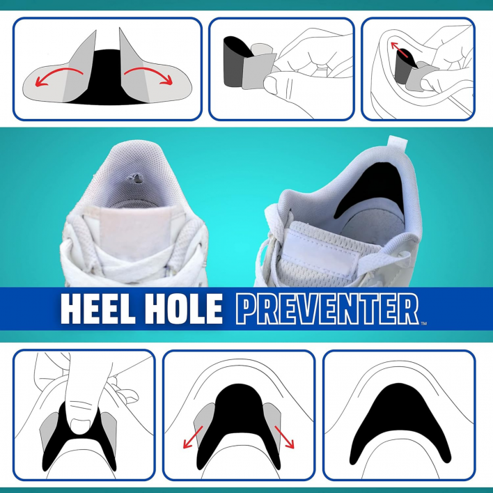 Trainer Armour Heel Hole Preventer White 4